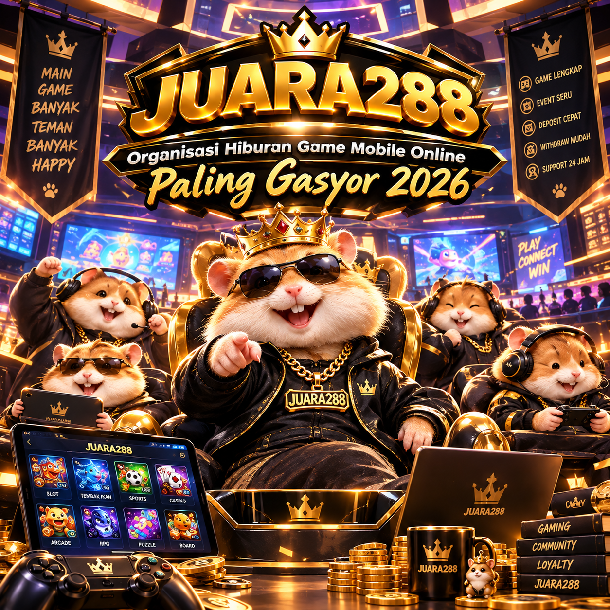 JUARA288 : Organisasi Hiburan Game Mobile Online Paling Gasyor 2026